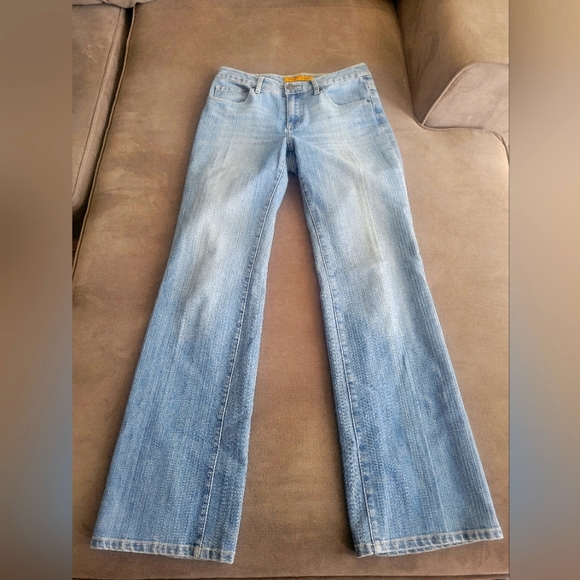 Seven7 Denim - Seven Jeans Womens 4 Blue Denim Flare Y2K Made in USA